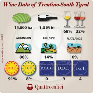 wine fisgures of trentino-south tyrol