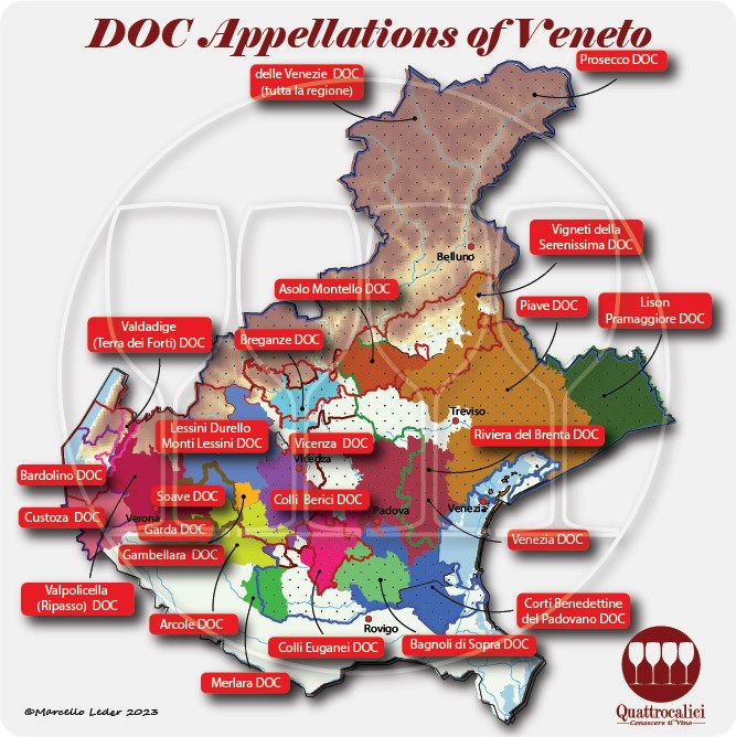 Veneto's DOC wine appellations