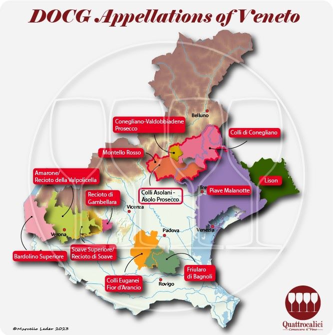 Veneto's DOCG wine appellations