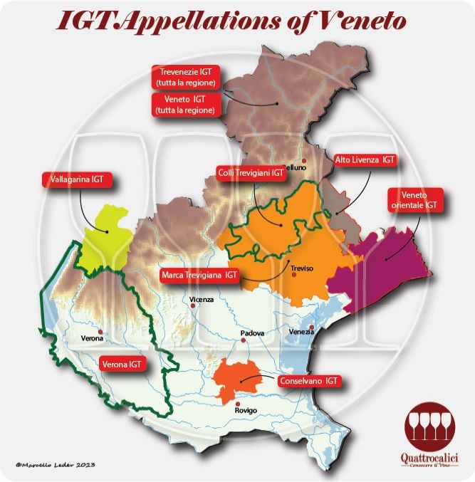 Veneto's IGT wine appellations